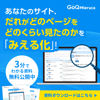 3分でGoQMierucaがわかる資料 無料公開中！資料ダウンロードはこちら
